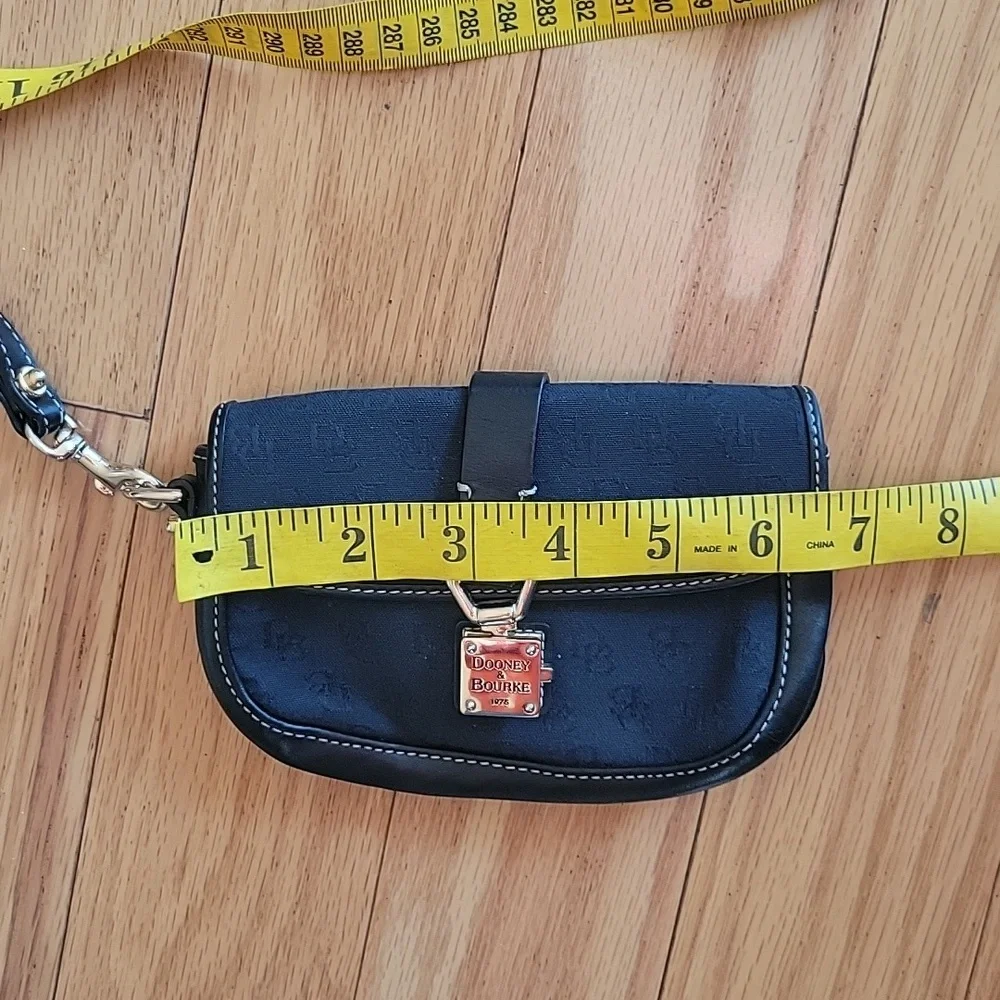 Dooney & Bourke Signature Wristlet With Gold Hardware
